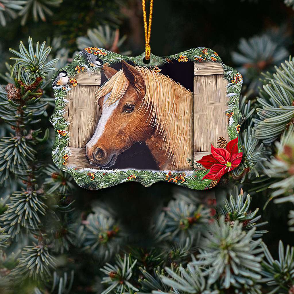 Medicine Heals The Body Horses Heal The Soul - Horse Ornament (Printed On Both Sides) 1022