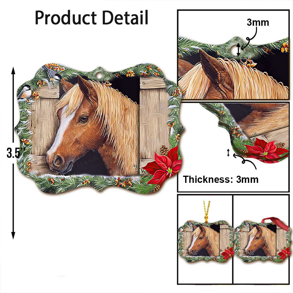 Medicine Heals The Body Horses Heal The Soul - Horse Ornament (Printed On Both Sides) 1022