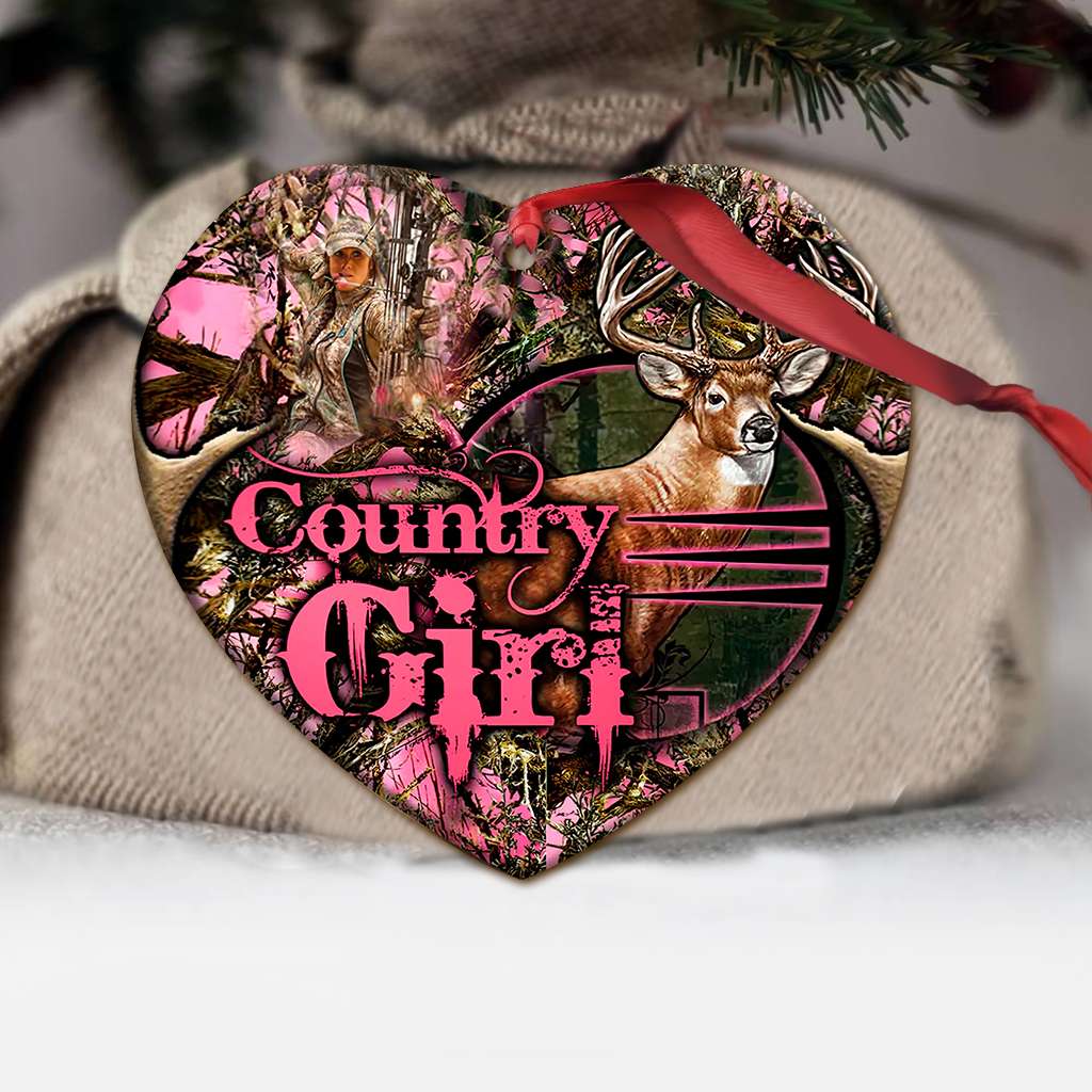 Hunting Country Girl - Hunting Ornament (Printed On Both Sides) 1022