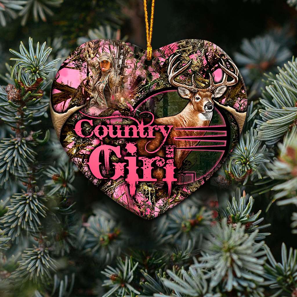 Hunting Country Girl - Hunting Ornament (Printed On Both Sides) 1022