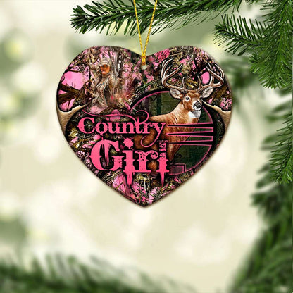 Hunting Country Girl - Hunting Ornament (Printed On Both Sides) 1022