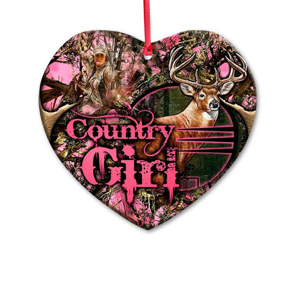 Hunting Country Girl - Hunting Ornament (Printed On Both Sides) 1022