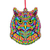 Vibrant Hippie Owl - Owl Ornament (Printed On Both Sides) 1122