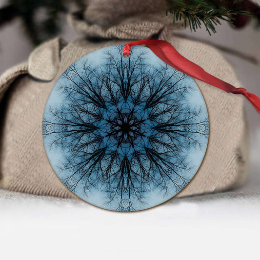 Winter Tree - Witch Ornament (Printed On Both Sides) 1022