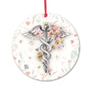 Nurse Symbol Nurse - Round Aluminium Ornament (Printed On Both Sides) 1122