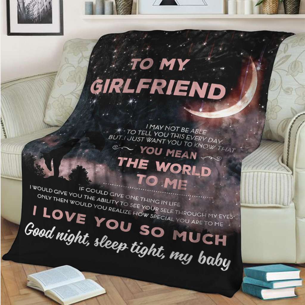 To My Girlfriend - Couple Blanket 1121