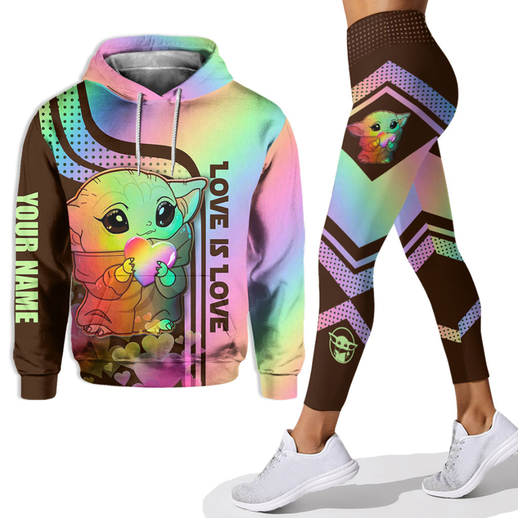 Love Is Love - Personalized LGBT Support Hoodie and Leggings