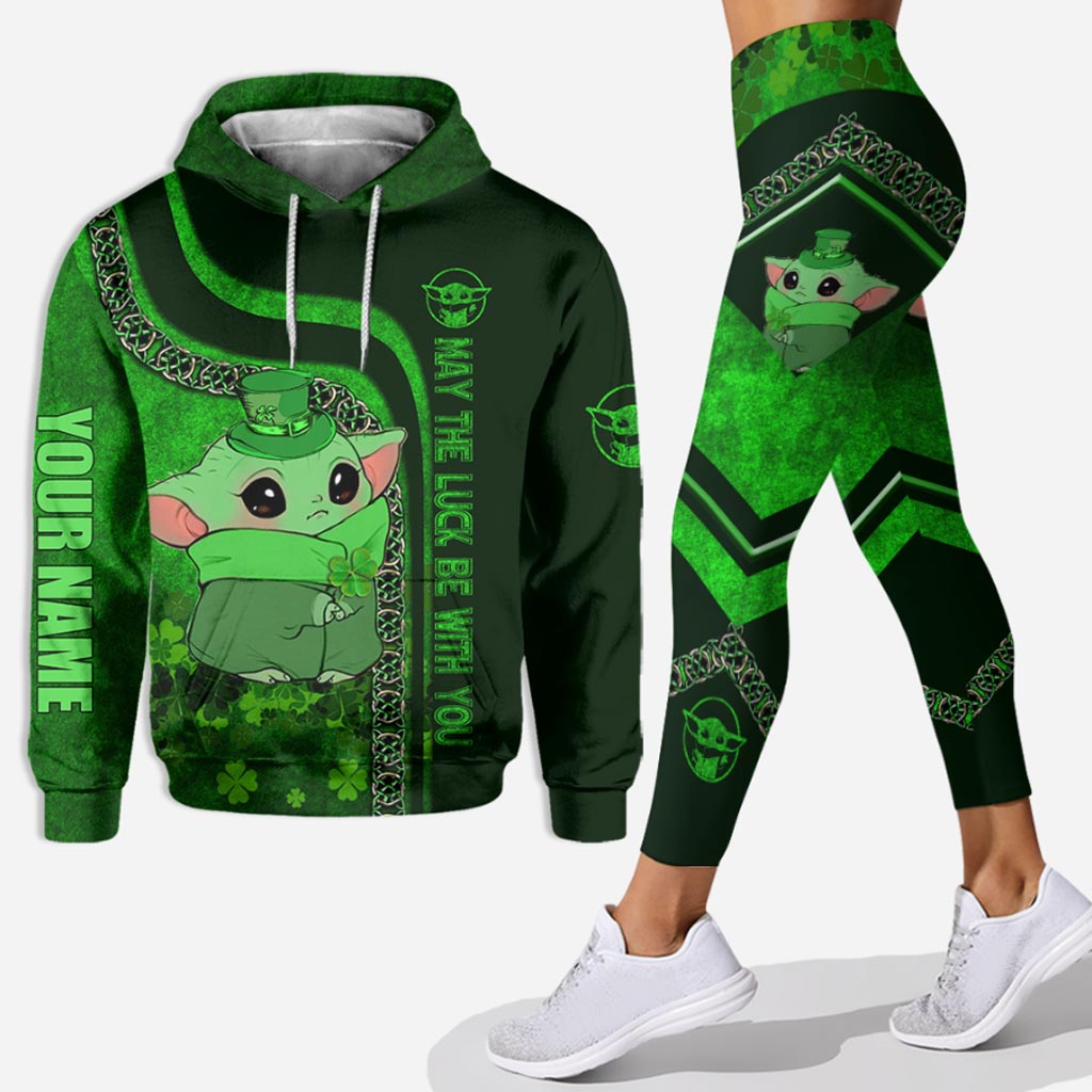 Happy St. Patrick's Day - Personalized Hoodie And Leggings