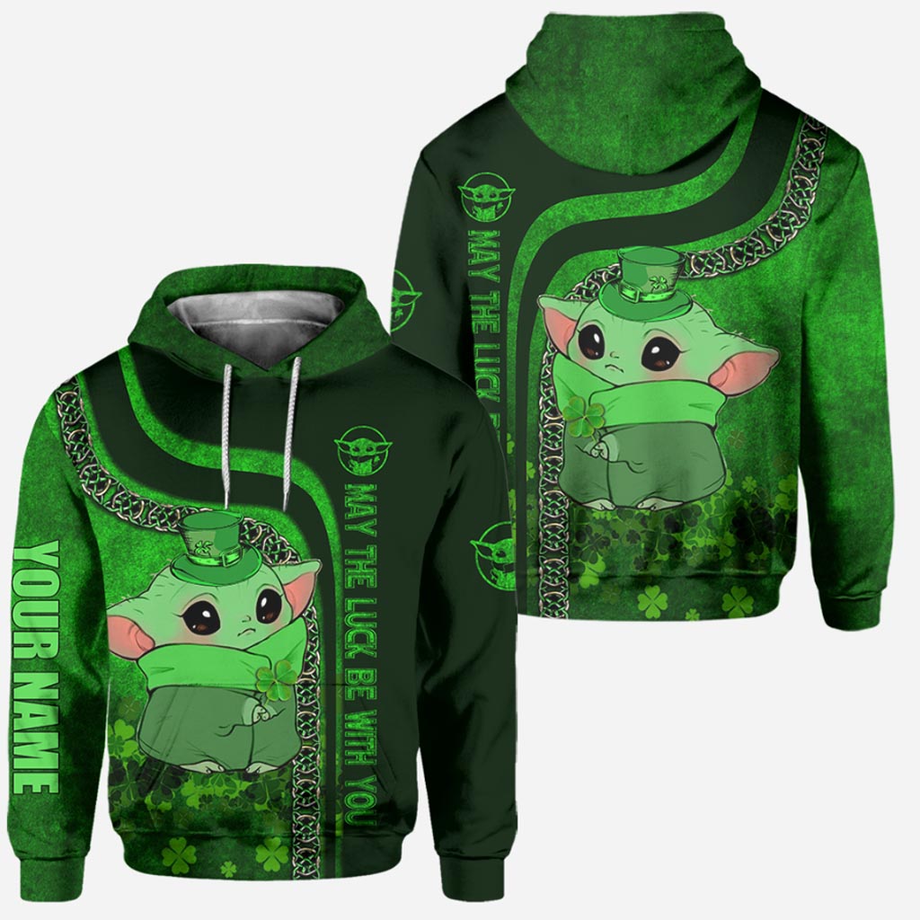 Happy St. Patrick's Day - Personalized Hoodie And Leggings