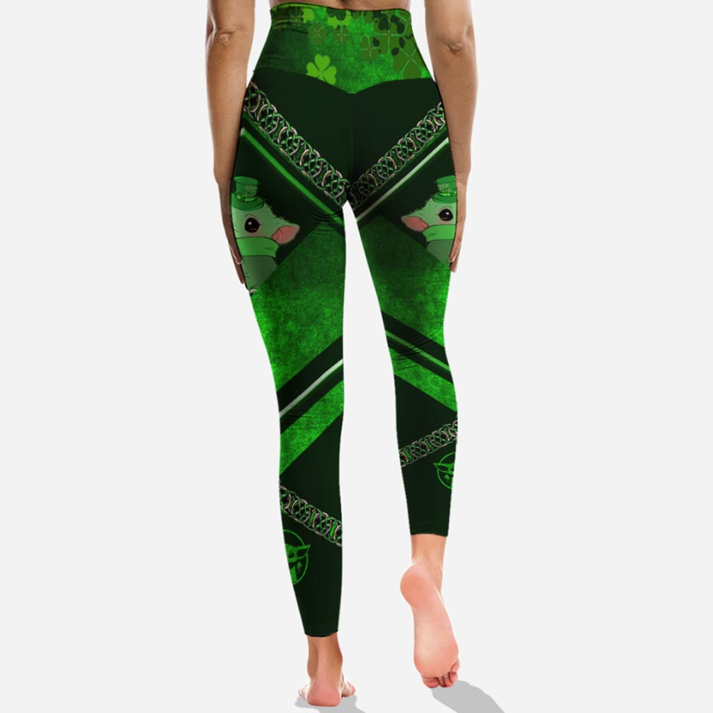 Happy St. Patrick's Day - Personalized Hoodie And Leggings