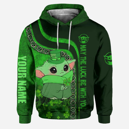 Happy St. Patrick's Day - Personalized Hoodie And Leggings