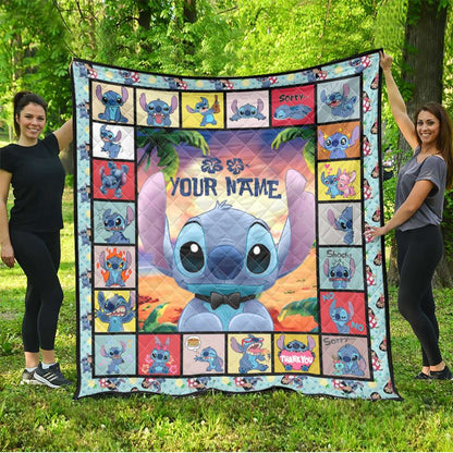 Ohana Means Family - Personalized Ohana Quilt 1122