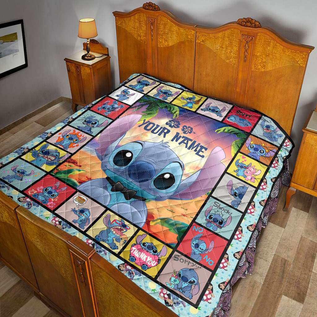 Ohana Means Family - Personalized Ohana Quilt 1122