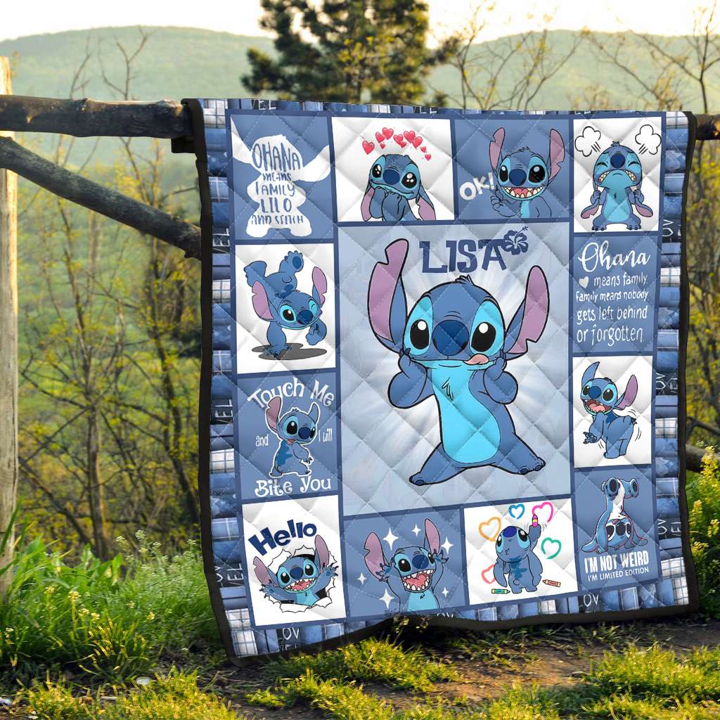 Ohana Means Family - Personalized Ohana Quilt 1122