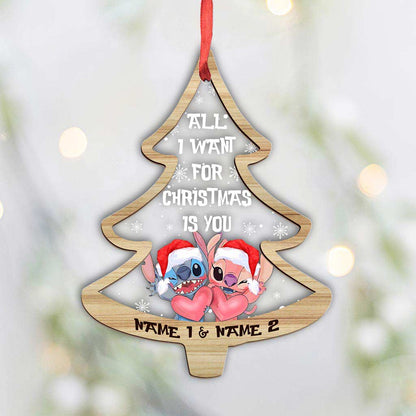 All I Want For Christmas Is You - Personalized Christmas Ohana Layers Mix Ornament