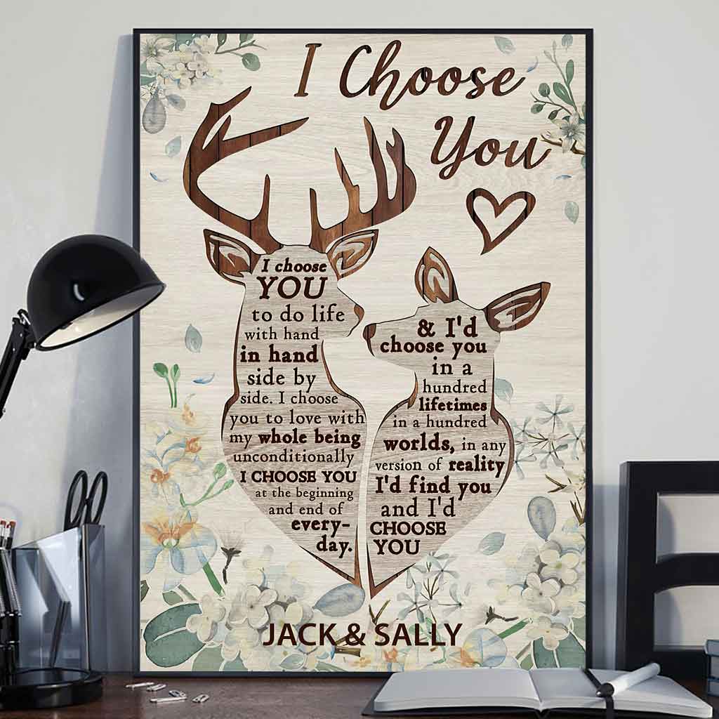 I Choose You - Personalized Husband And Wife Poster 1220
