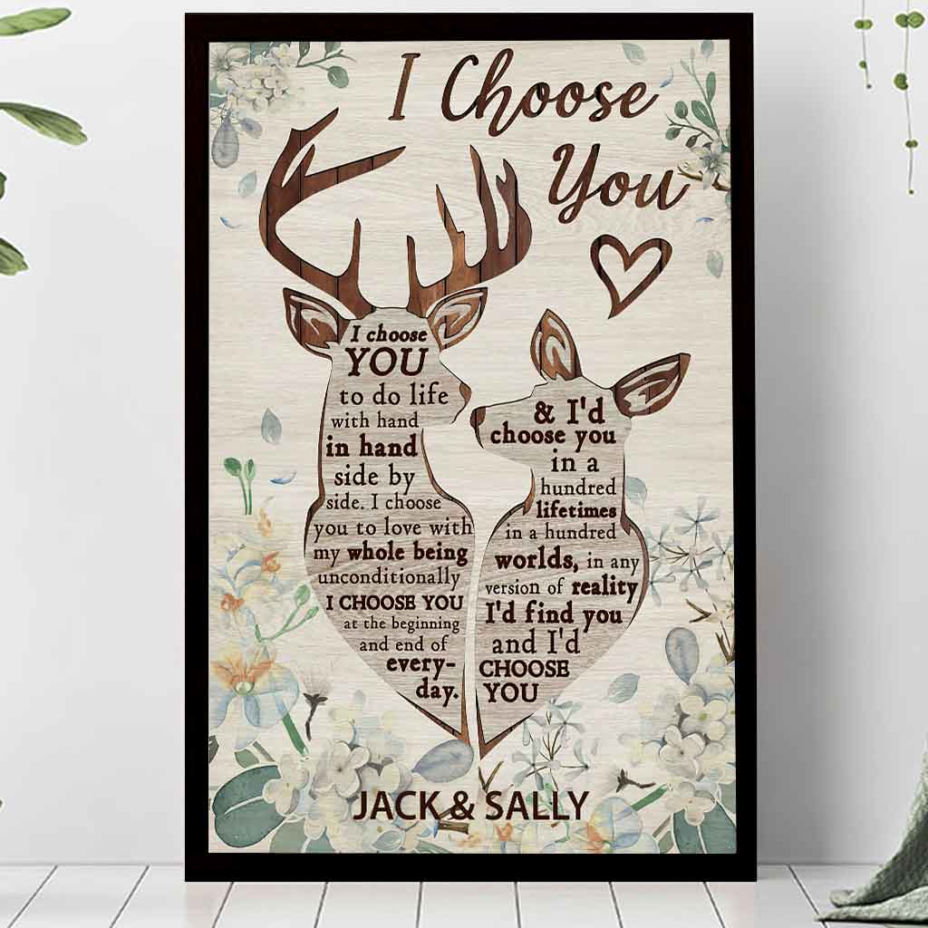 I Choose You - Personalized Husband And Wife Poster 1220