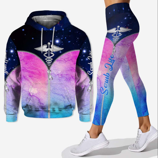 Nursing In My Veins - Personalized Nurse Hoodie and Leggings