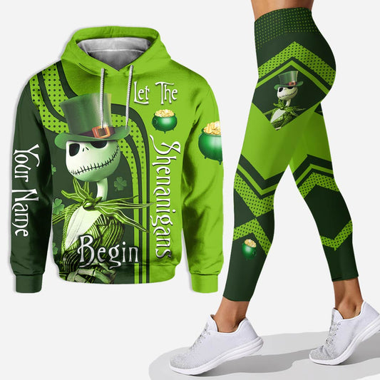 Let The Shenanigans Begin - Personalized St. Patrick's Day Nightmare Hoodie And Leggings