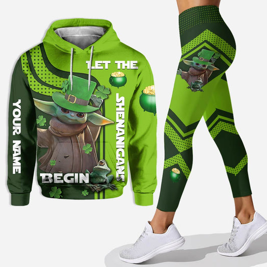 Let The Shenanigans Begin - Personalized St. Patrick's Day Hoodie And Leggings