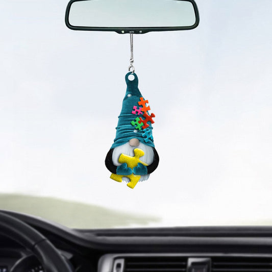 Autism Awareness Car Ornament (Printed On Both Sides)