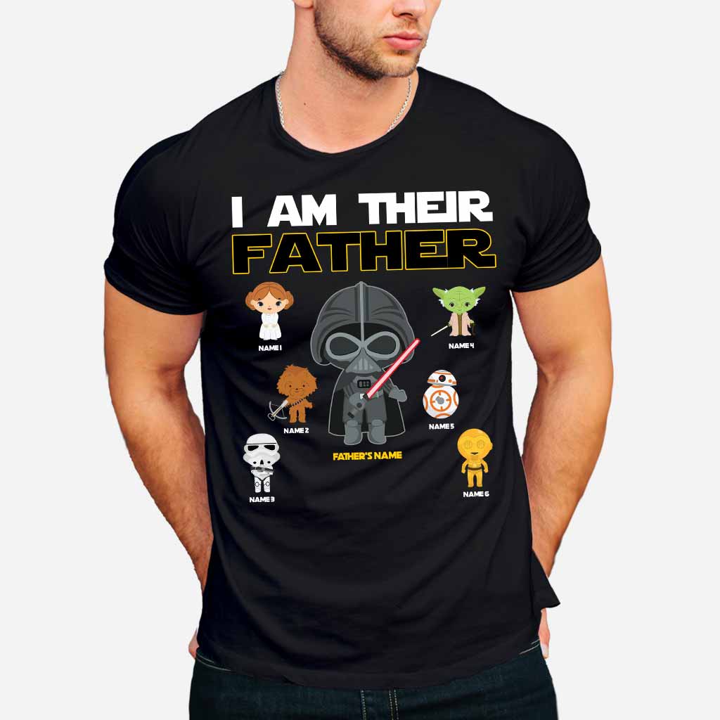 I Am Their Father Grandfather - Personalized Father's Day The Force T-shirt and Hoodie
