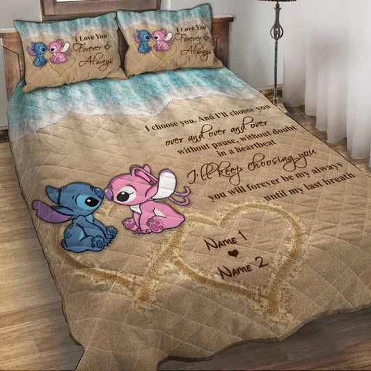 You And Me - Personalized Ohana Quilt Set