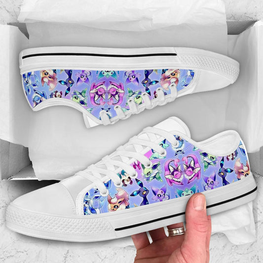 Purple Patten Monster Trainer Low Top Shoes