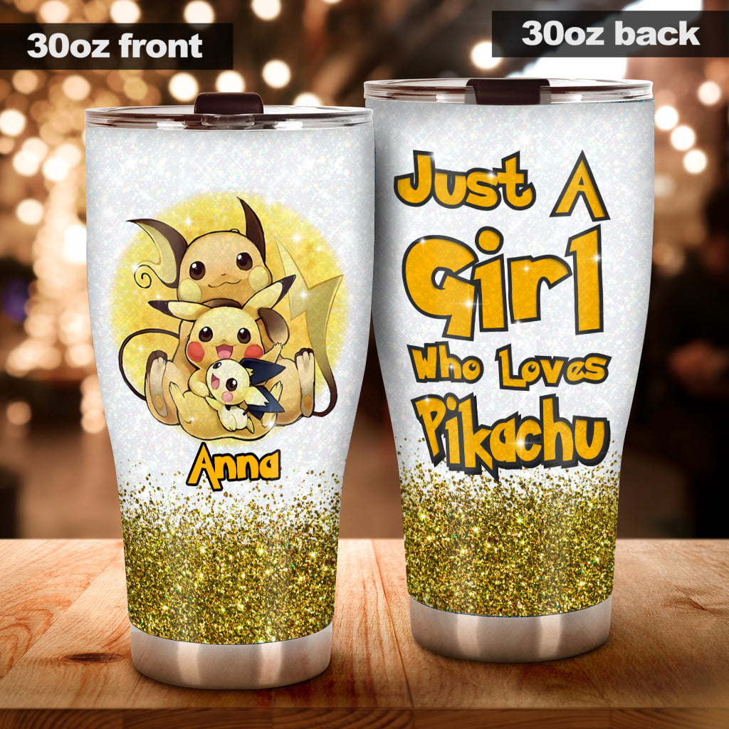Just A Girl - Personalized Monster Trainer Tumbler