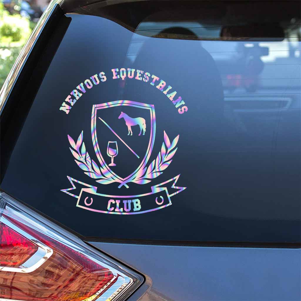 Nervous Equestrians Club - Horse Decal Full