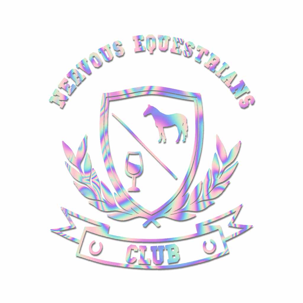 Nervous Equestrians Club - Horse Decal Full