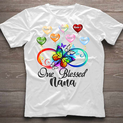 One Blessed Nana - Personalized Grandma T-shirt and Hoodie