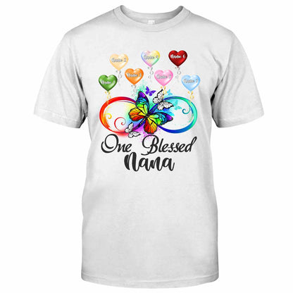 One Blessed Nana - Personalized Grandma T-shirt and Hoodie