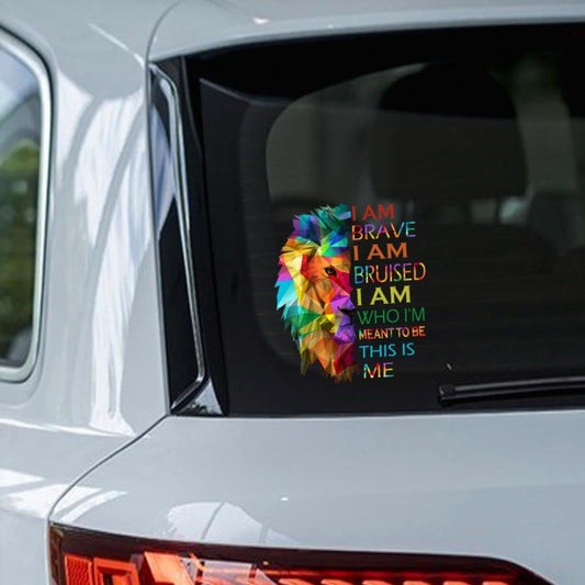 I'm Brave - LGBT Support Decal Full