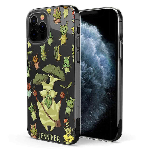 Funny Green Tree - Personalized The Adventurer Clear Phone Case