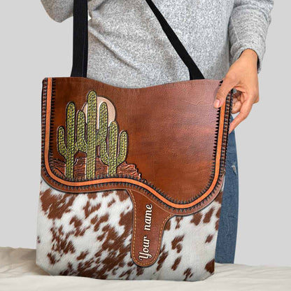 Saddle Bag - Cactus Personalized Tote Bag