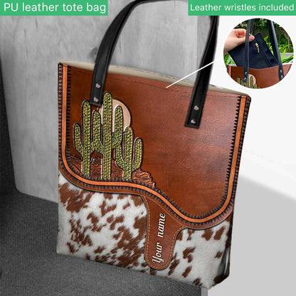 Saddle Bag - Cactus Personalized Tote Bag