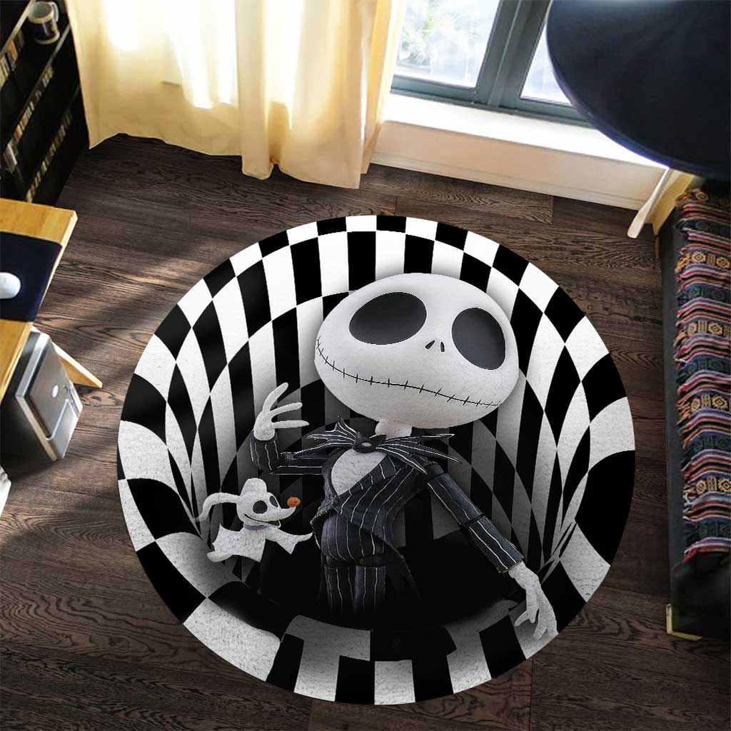 Hello From Halloween Town - Halloween Nightmare Round Rug