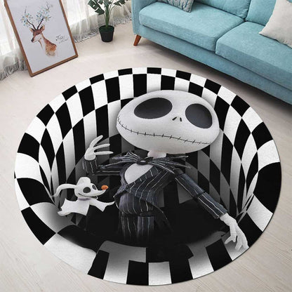 Hello From Halloween Town - Halloween Nightmare Round Rug