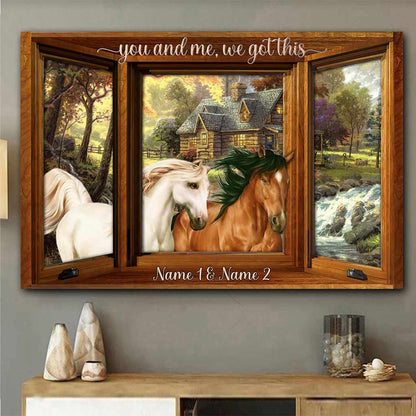 You And Me We Got This - Personalized Horse Poster