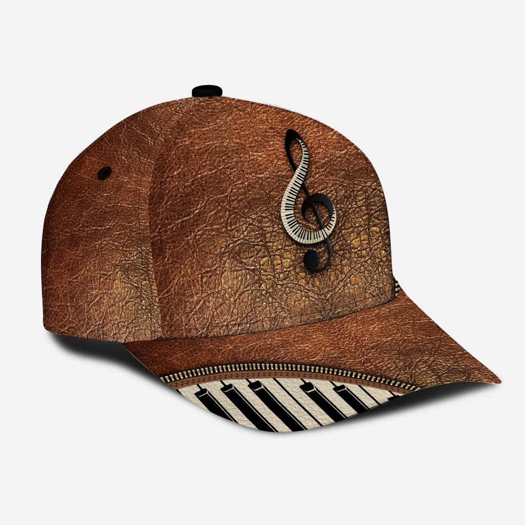 Piano - Cap With Leather Pattern Print