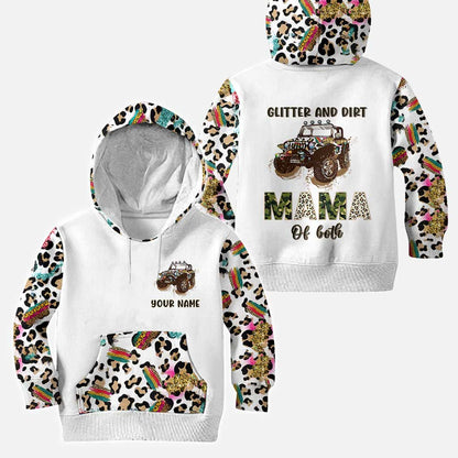 Glitter And Dirt Master Of Both - Personalized Car Hoodie And Leggings