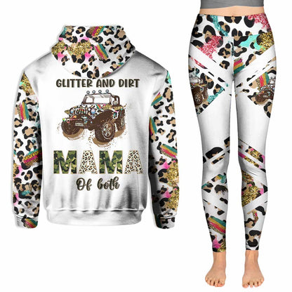 Glitter And Dirt Master Of Both - Personalized Car Hoodie And Leggings