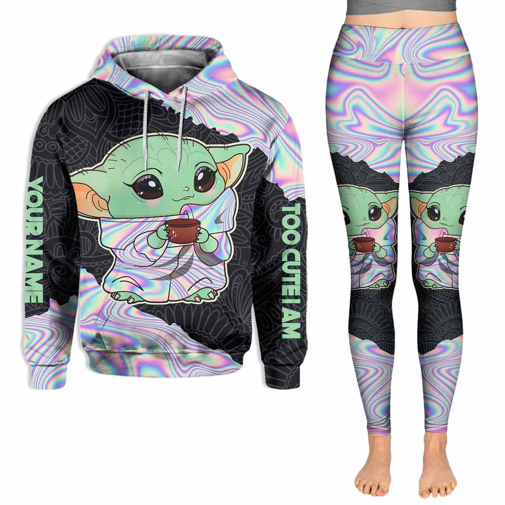 Too Cute I Am - Personalized The Force Hoodie and Leggings