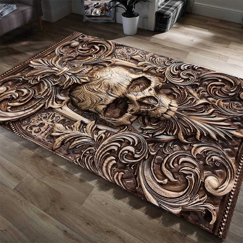 Skull Lovers - Rug With 3D Pattern Print
