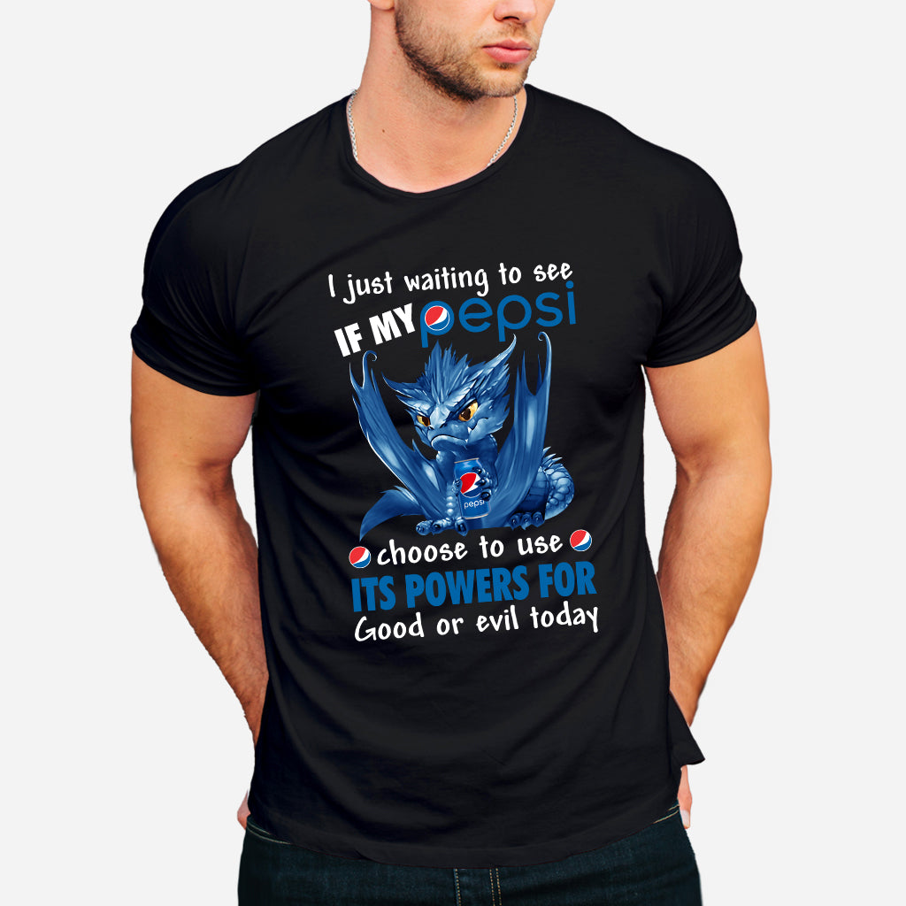 Just Waiting To See - Personalized Blue Soft Drink T-shirt and Hoodie