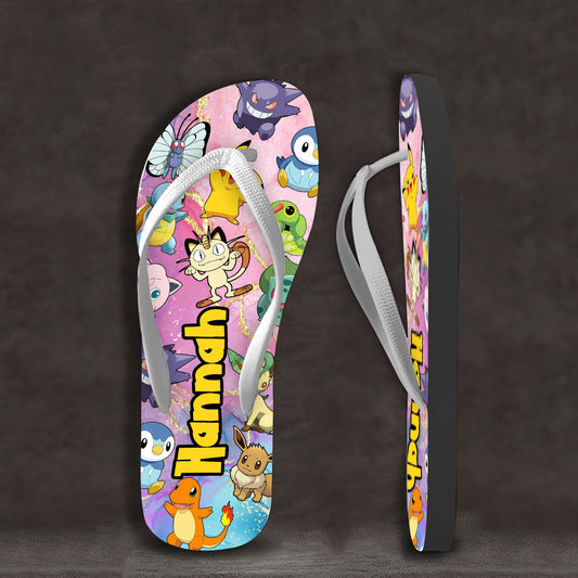 An Adorable Adventure Awaits - Personalized Monster Trainer Flip Flops