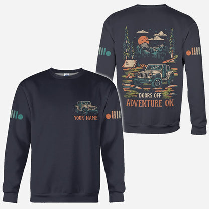 Doors off Adventure on - Personalized Car All Over T-shirt and Hoodie