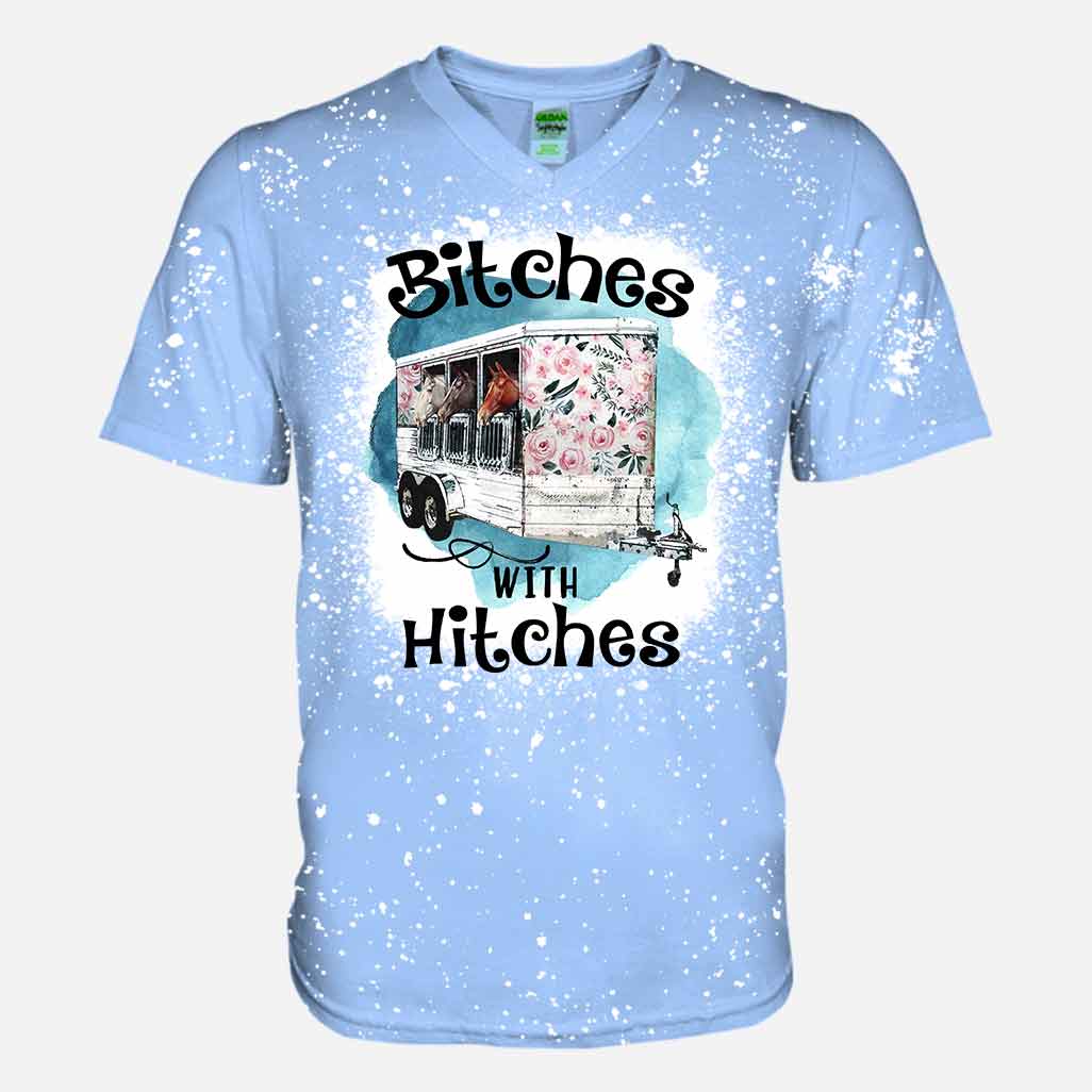 Horse Girl Floral Hitches - Handmade Bleached Shirts