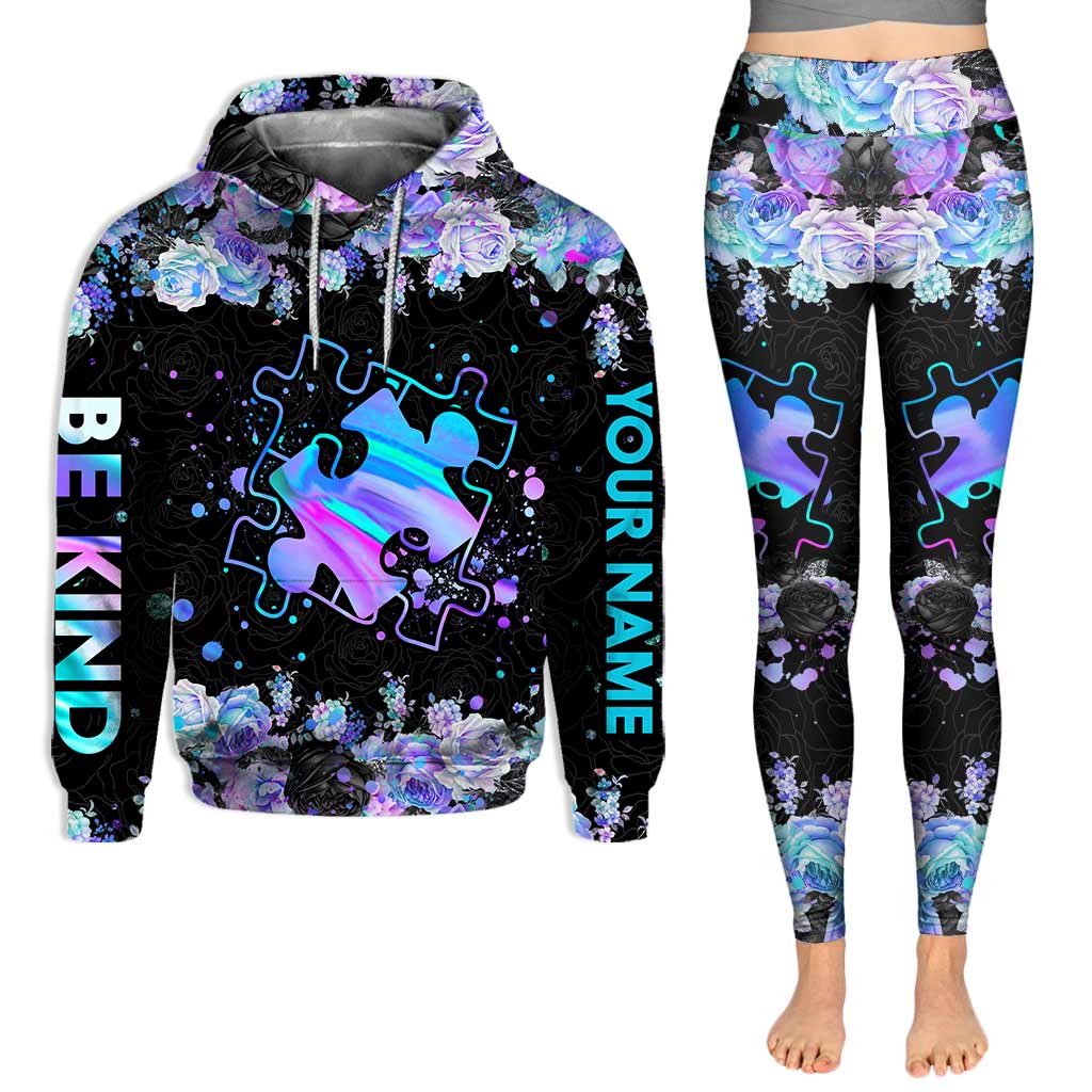 Love Autism - Personalized Awareness Hoodie And Leggings